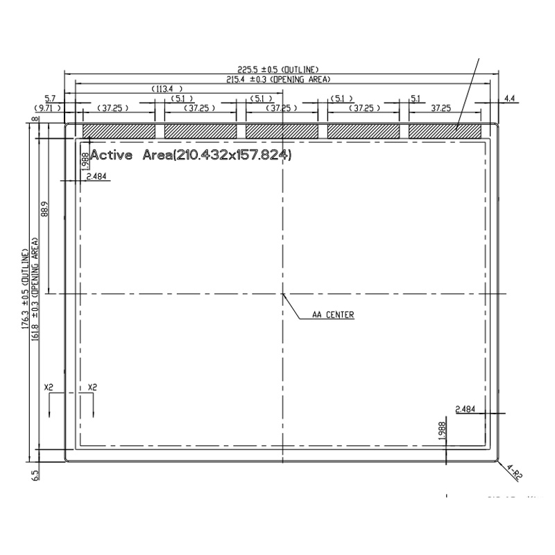 10.4-PV104004YH30E Front