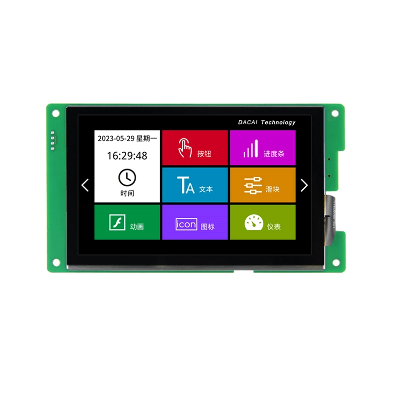 5-дюймовый 800*480 UART последовательный модуль дисплея HMI